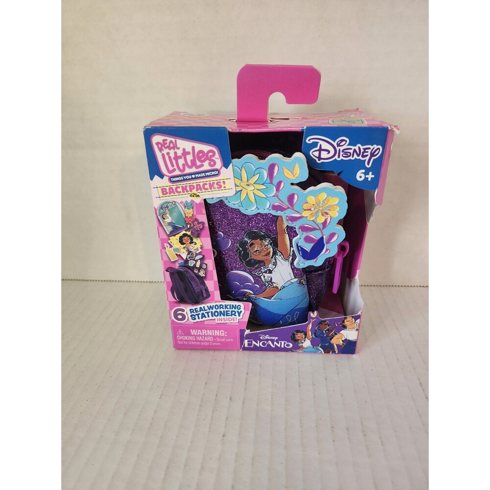 Real Littles Disney Collectible Micro Backpack with 6 Micro Working Stationarys